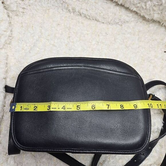 Vintage Coach Lewiston Dark Blue Made in USA Leather Bag - Picture 12 of 13